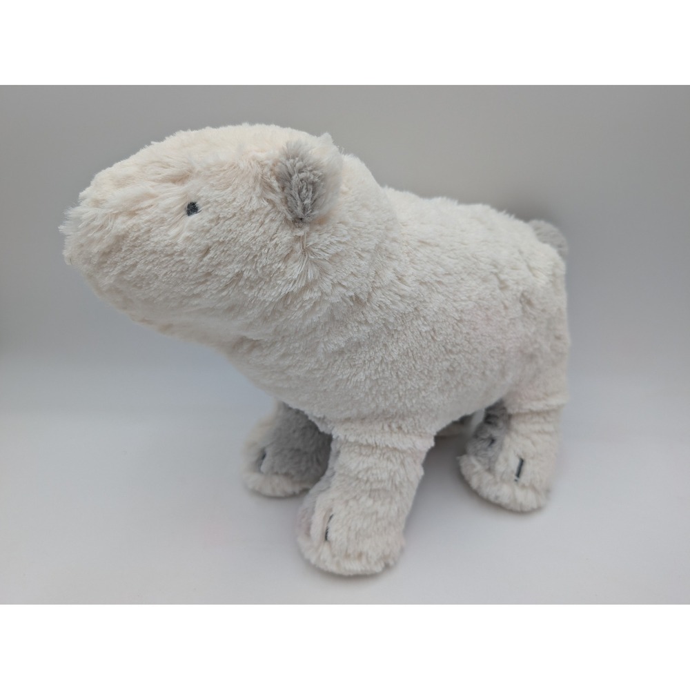 Target Polar Bear Plush Cream White Gray Standing Soft Fuzzy 2018